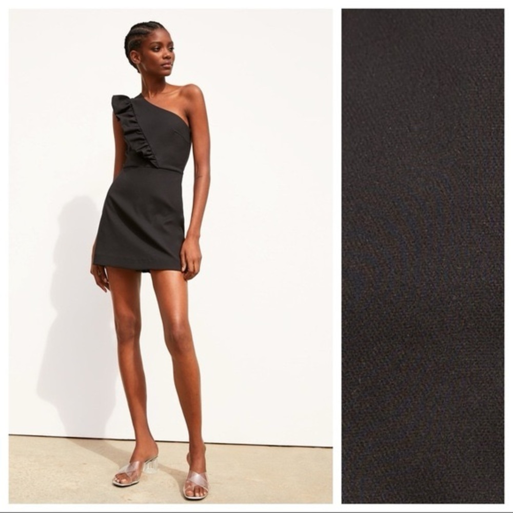 Elegant Black One-Shoulder Dress ZARA NWT